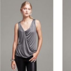 BANANA REPUBLIC WOMENS ASYMMETRICAL DRAPE BLOUSE